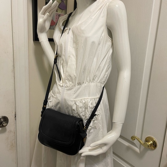 J.Crew crossbody leather bag navy blue good condition just the strap had damaged - Picture 10 of 16